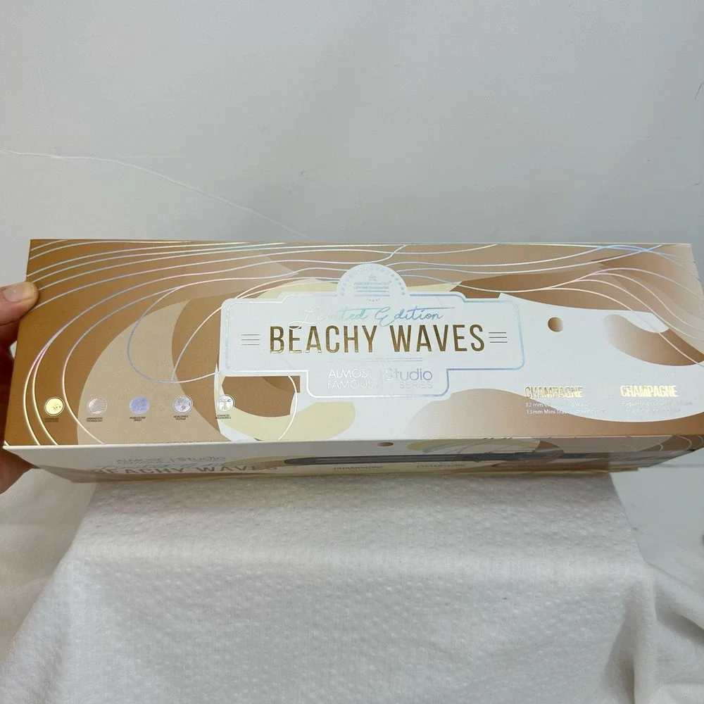 Almost Famous limited edition beachy waves 2-Piece Curling iron straightener Set